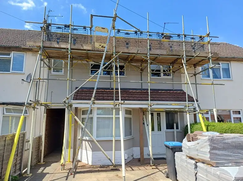 Domestic Scaffolding, Leicestershire: Swipe To View More Images