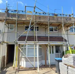 Domestic Scaffolding, Leicestershire: Click Here To View Larger Image